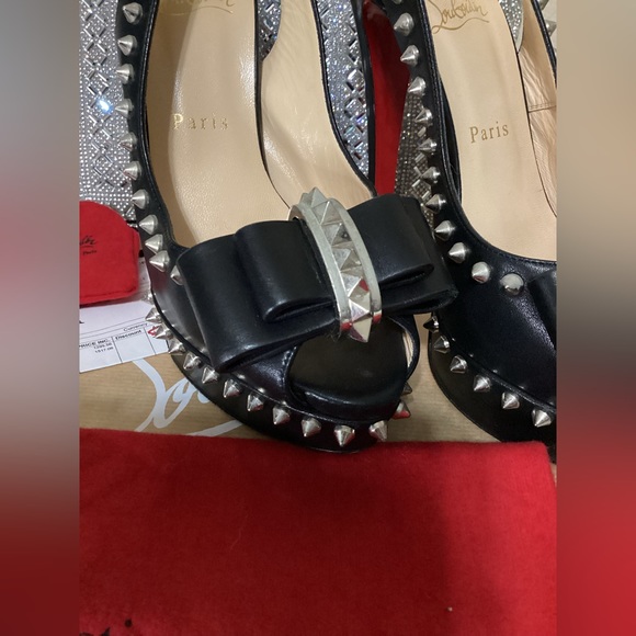Authentic Christian Louboutin black heels size 38 1/5 - Picture 10 of 13